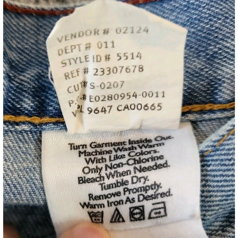Vintage Eddie Bauer Button Fly Jeans Size 14 Tall Straight Leg Light Wash Denim